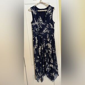 Jessica Howard Navy Dress with Floral Design